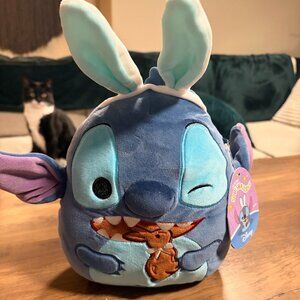 Disney  Easter Stitch Squishmallow with Bunny Ears NWT